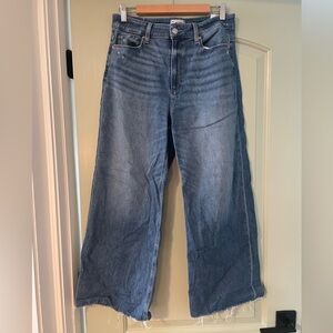 PAIGE Anessa Wide Leg Stretchy Denim Jeans